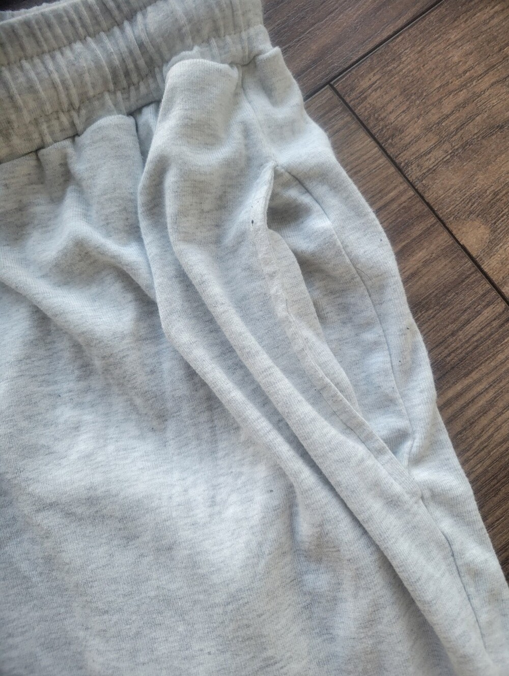 Womens Wide Leg Light Gray Lounge Sweatpant Size Small - Picture 5 of 6